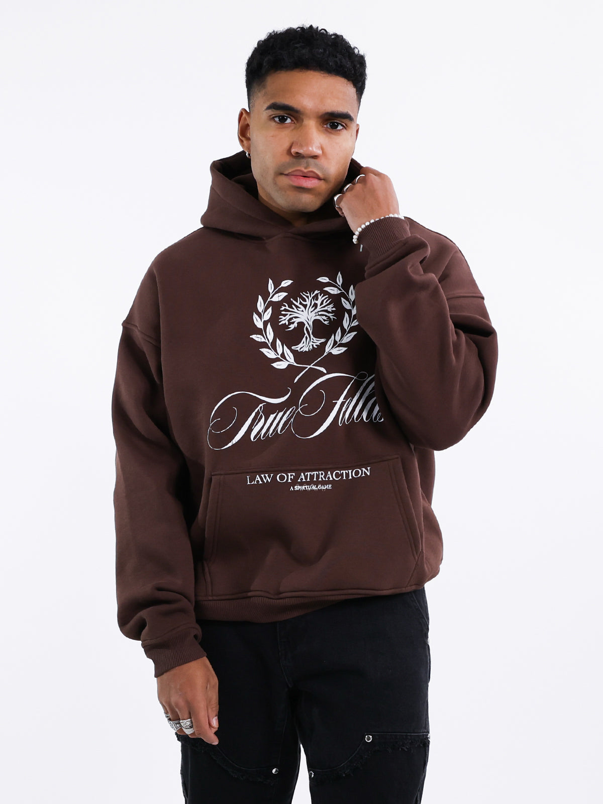 TREE OF LIFE HOODIE CHOC